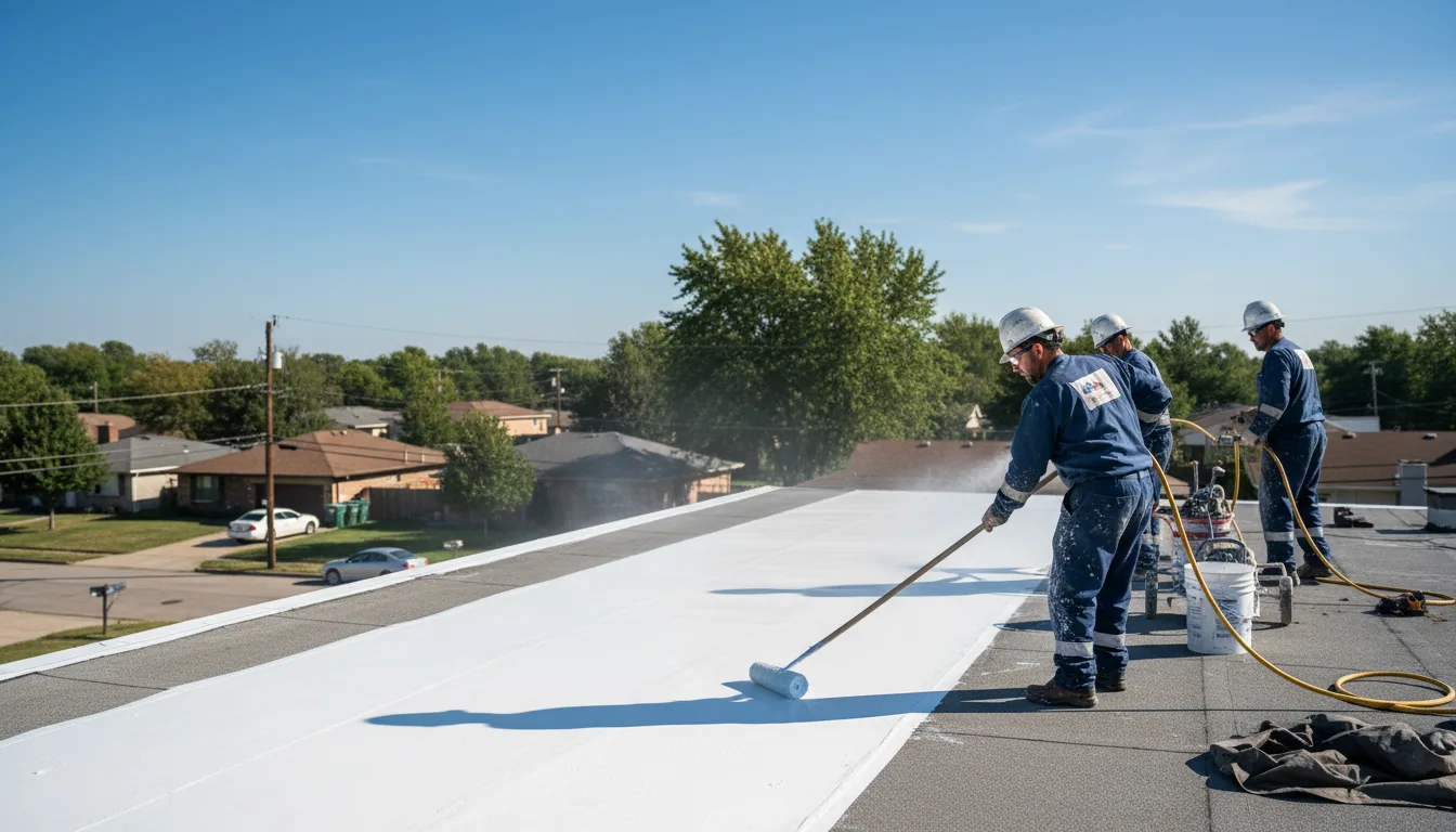 Commercial roof coating in Liberty Hill, TX near me